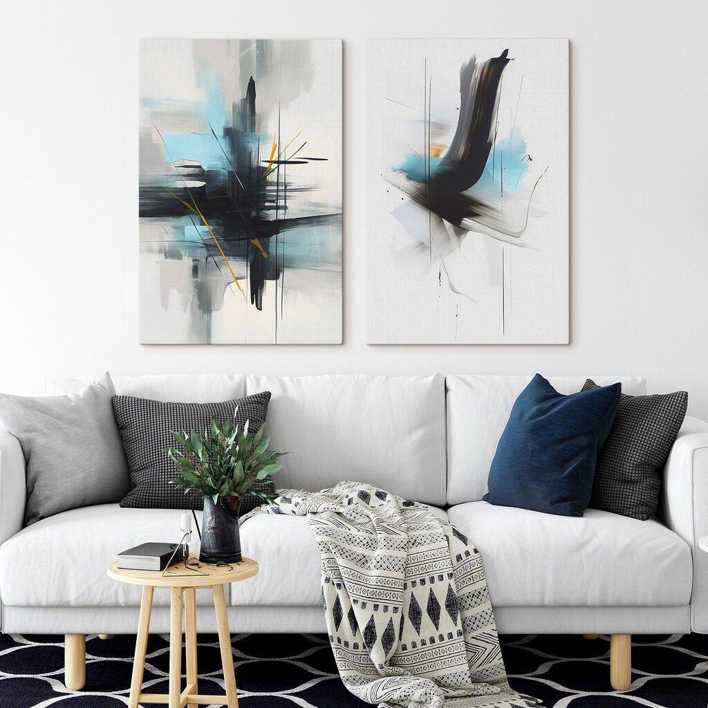 Κάθετες γραμμές και πινελιές — εσωτερικός χώρος 2