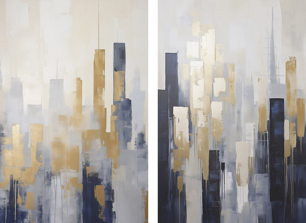 Πόλη από ψηλές πινελιές — πλήρες σχέδιο