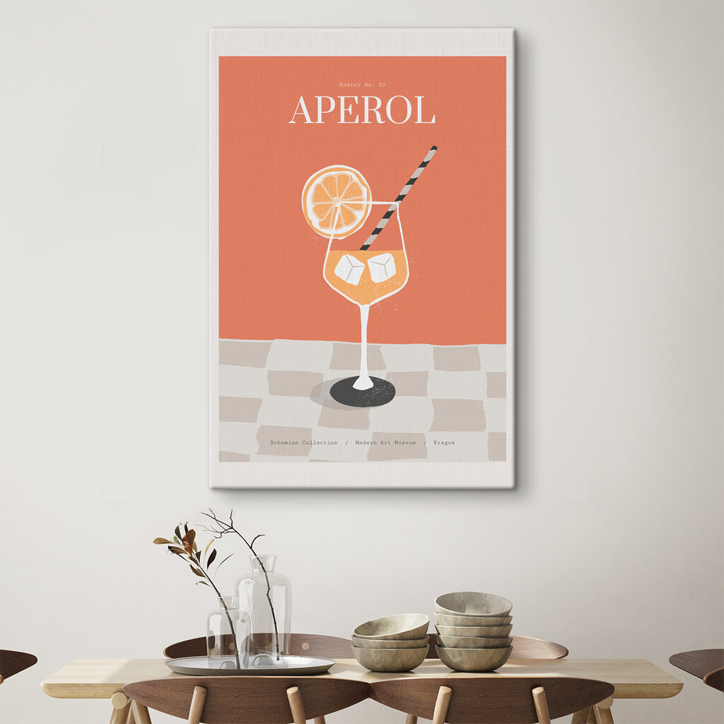 Aperol σε καρό τραπέζι — εσωτερικός χώρος 2