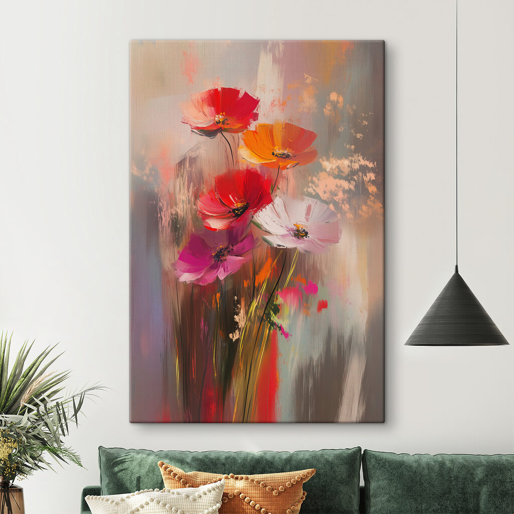Παπαρούνες με μακριά στελέχη — εσωτερικός χώρος 2