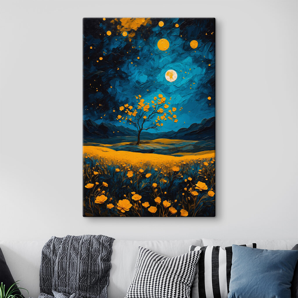 Φεγγάρια και χρυσά άνθη — εσωτερικός χώρος 3