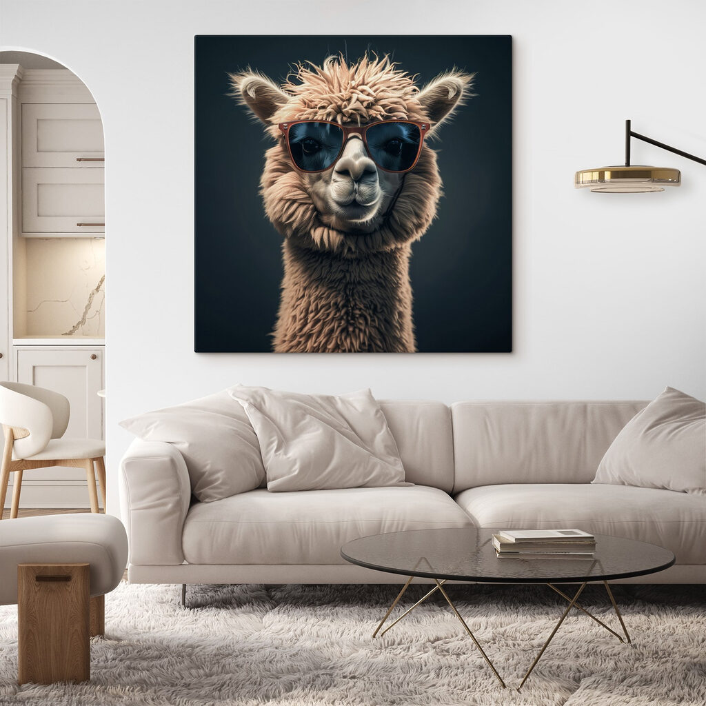 Λάμα με γυαλιά ηλίου — εσωτερικός χώρος 4