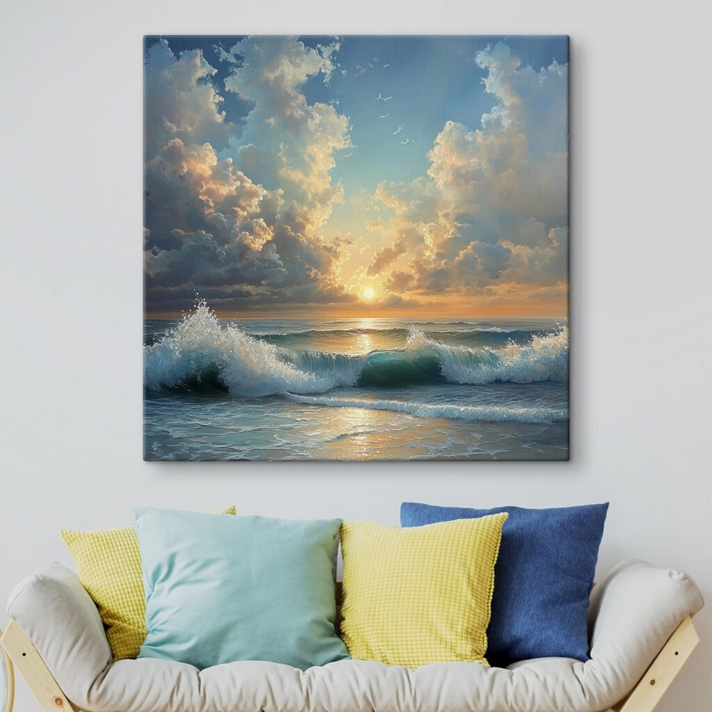 Ήλιος πάνω από κύματα — εσωτερικός χώρος 1