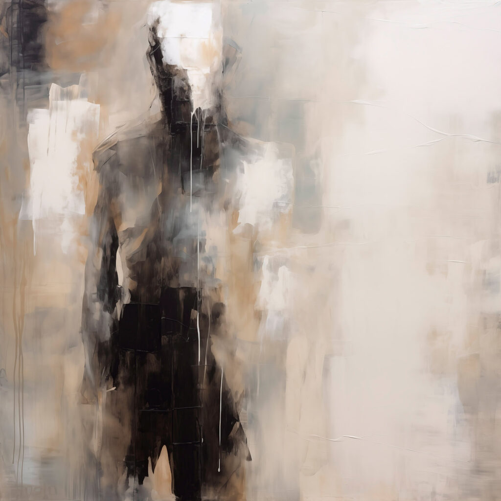 Σκούρα φιγούρα σε μπογιά — πλήρες σχέδιο