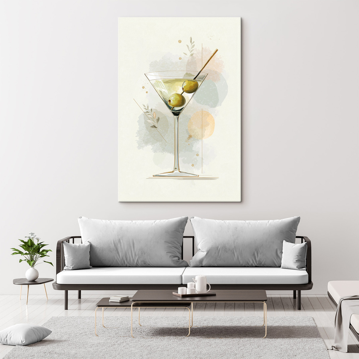 Ποτήρι μαρτίνι σε εσωτερικό χώρο