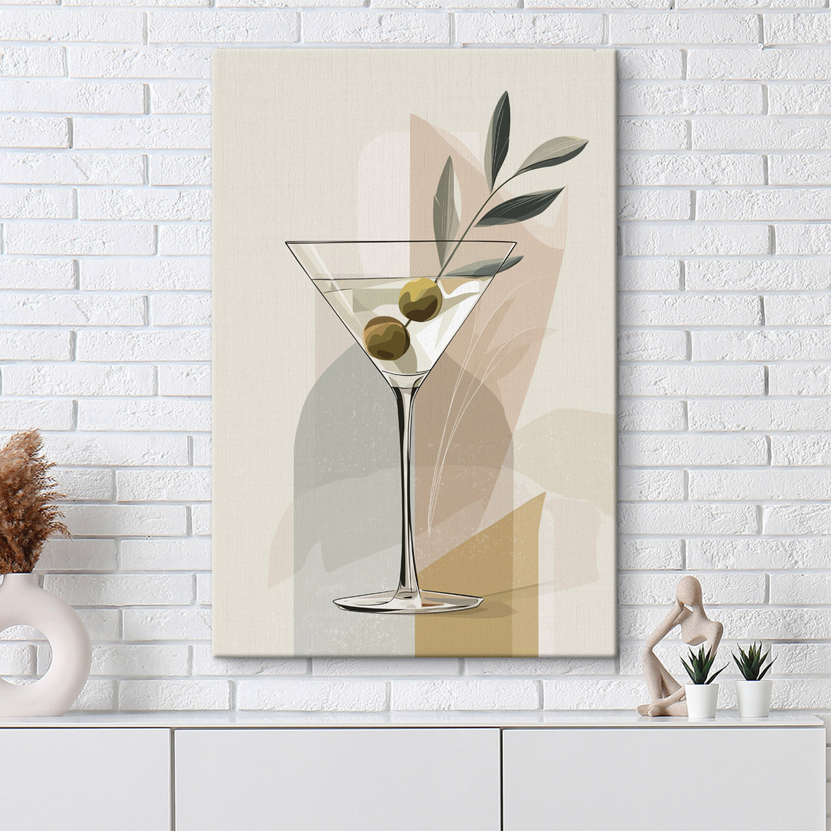 Μινιμαλιστικό βάζο με κλαδί — εσωτερικός χώρος 2