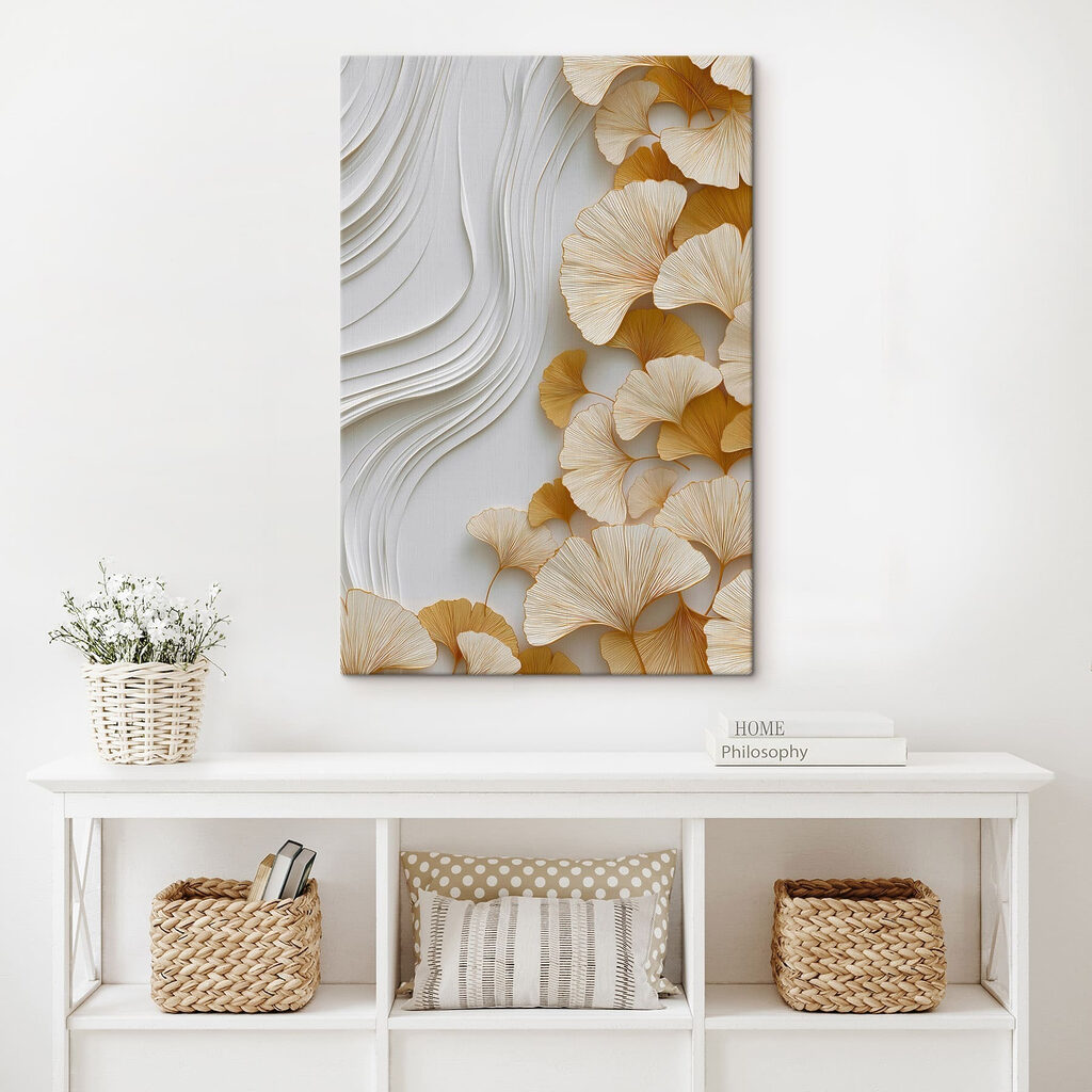 Φύλλα γκίνγκο σε κύματα — εσωτερικός χώρος 2