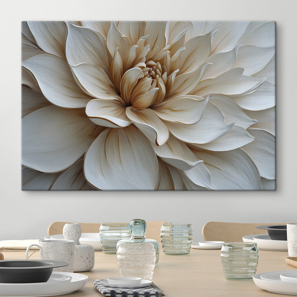 Λευκό άνθος, χρυσή καρδιά — εσωτερικός χώρος 1