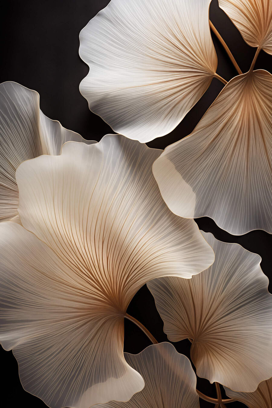 Γκίνγκο σε σκούρο φόντο — πλήρες σχέδιο