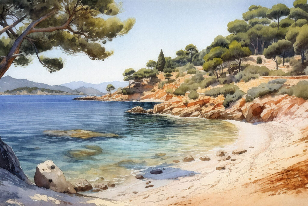Ήσυχος όρμος — πλήρες σχέδιο