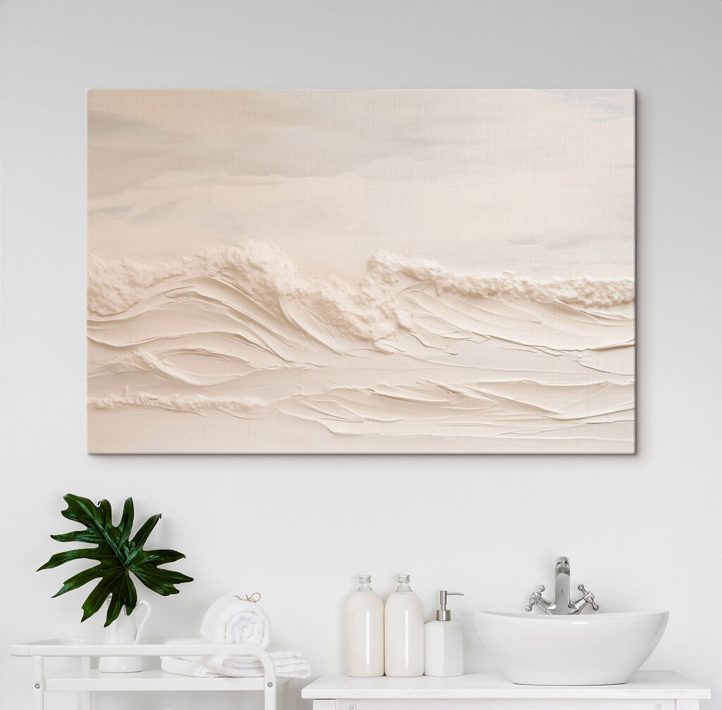 Λευκά κύματα σε στρώσεις — εσωτερικός χώρος 3