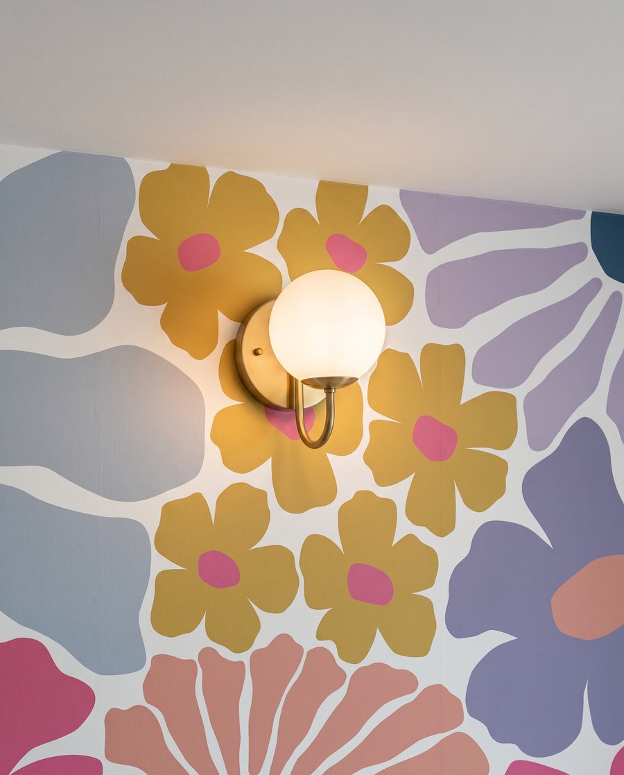 Λουλούδια σε κολάζ — λεπτομέρεια