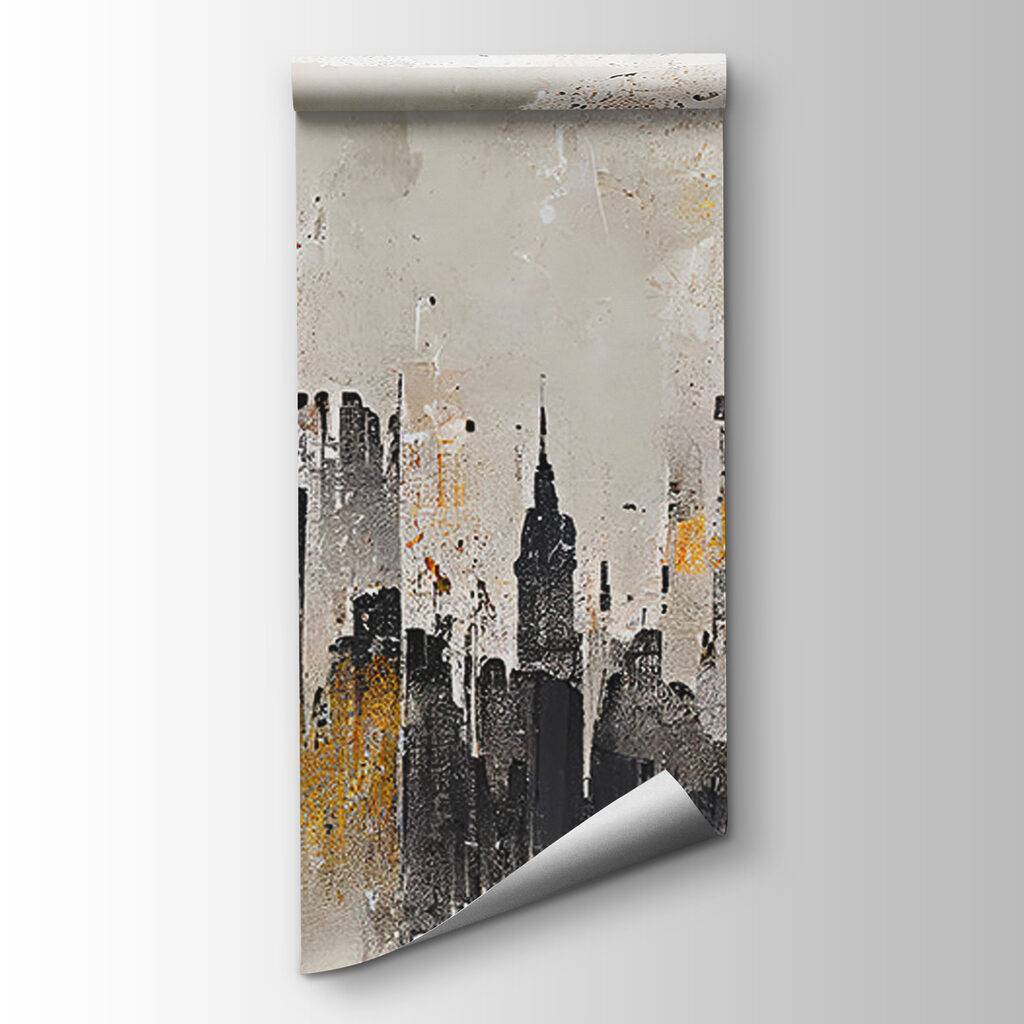 Ορίζοντας πόλης σε ωχρό — προβολή προϊόντος