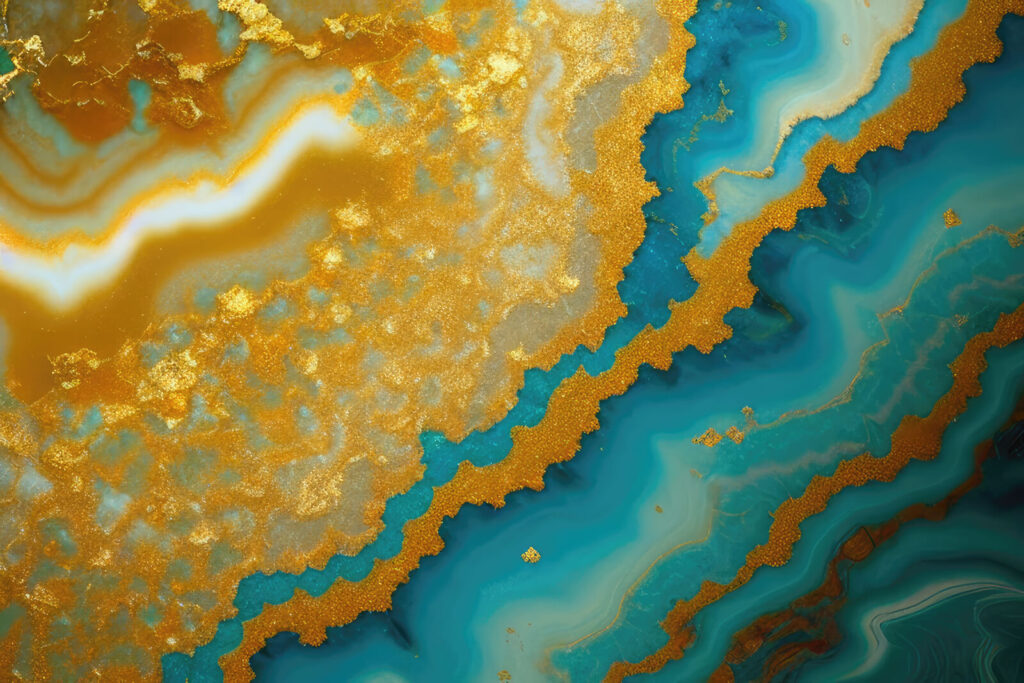 Χρυσές στρώσεις πέτρας — πλήρες σχέδιο