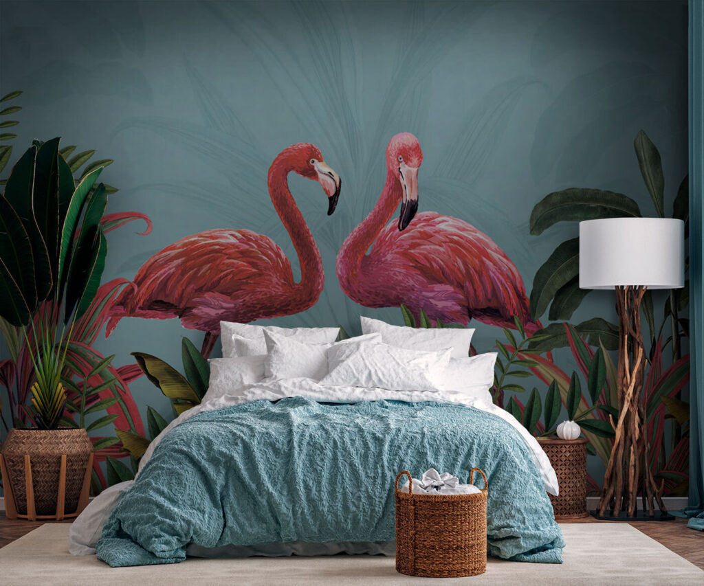 Δύο φλαμίνγκο δίπλα δίπλα — εσωτερικός χώρος 2