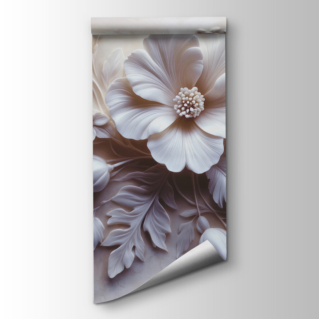 Λουλούδια με λευκά φτερά — προβολή προϊόντος