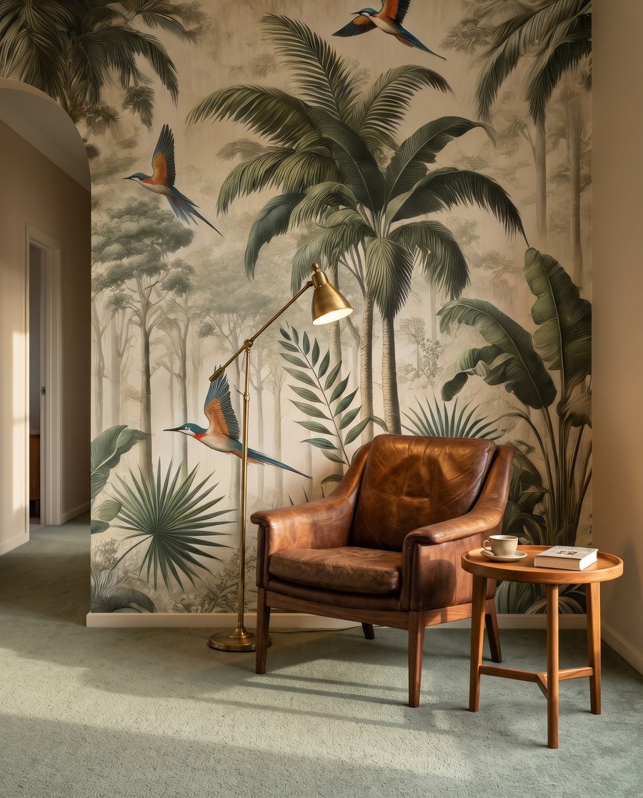 Πουλιά ανάμεσα σε φοίνικες — εσωτερικός χώρος 5