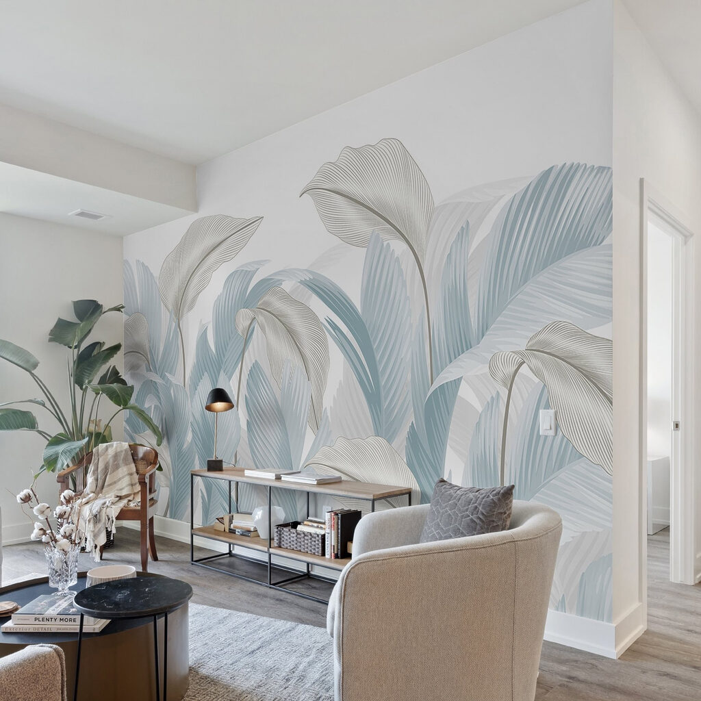 Χλωμά φύλλα με νεύρα — εσωτερικός χώρος 3