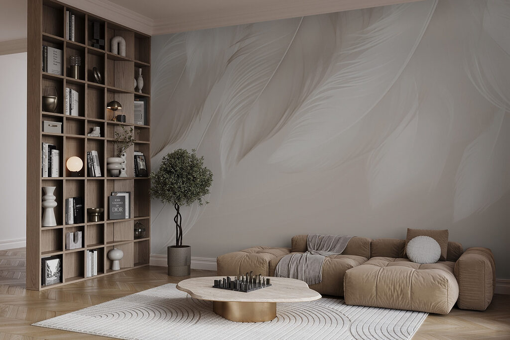 Λευκά φτερά που κρέμονται — εσωτερικός χώρος 3