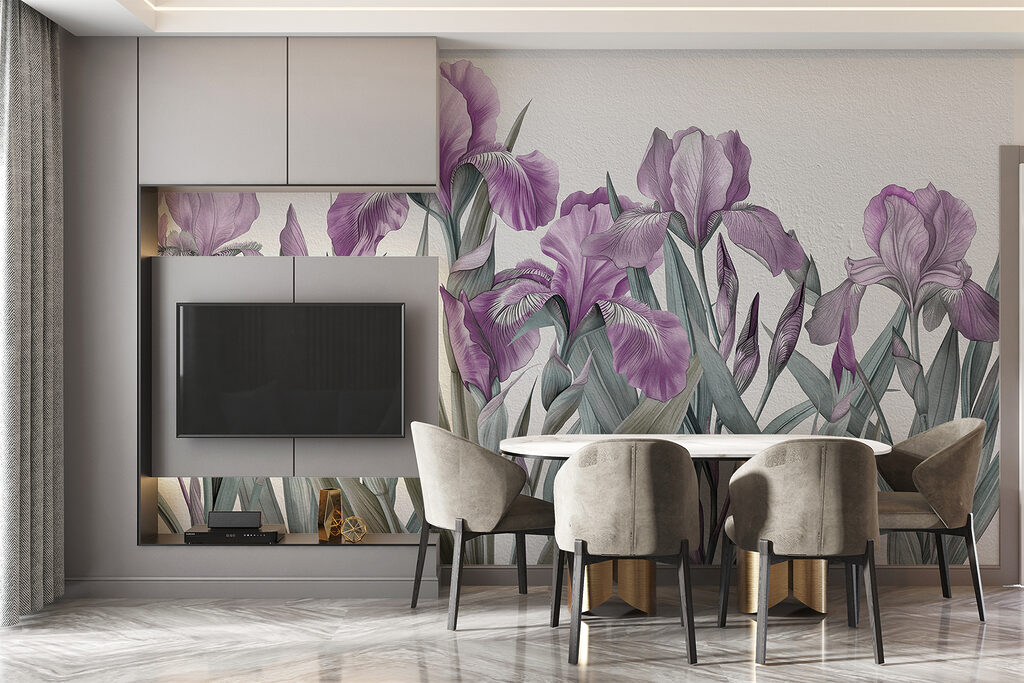 Ίριδες σε λεπτούς μίσχους — εσωτερικός χώρος 2