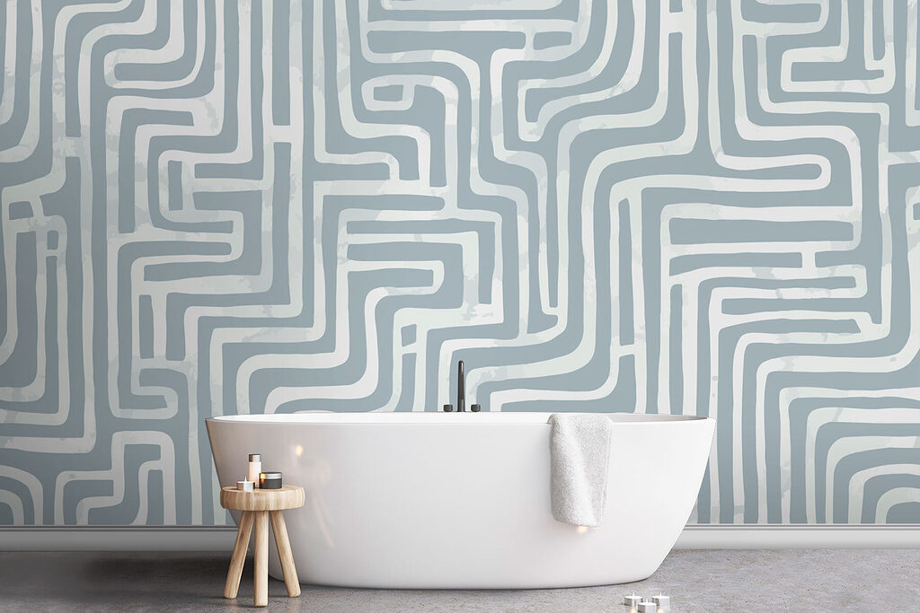 Λαβύρινθος από καμπύλες γραμμές — εσωτερικός χώρος 1